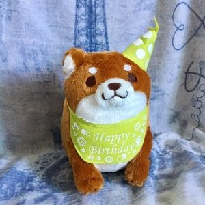 Birthday Mochishiba Shiba Inu Plush (Green)